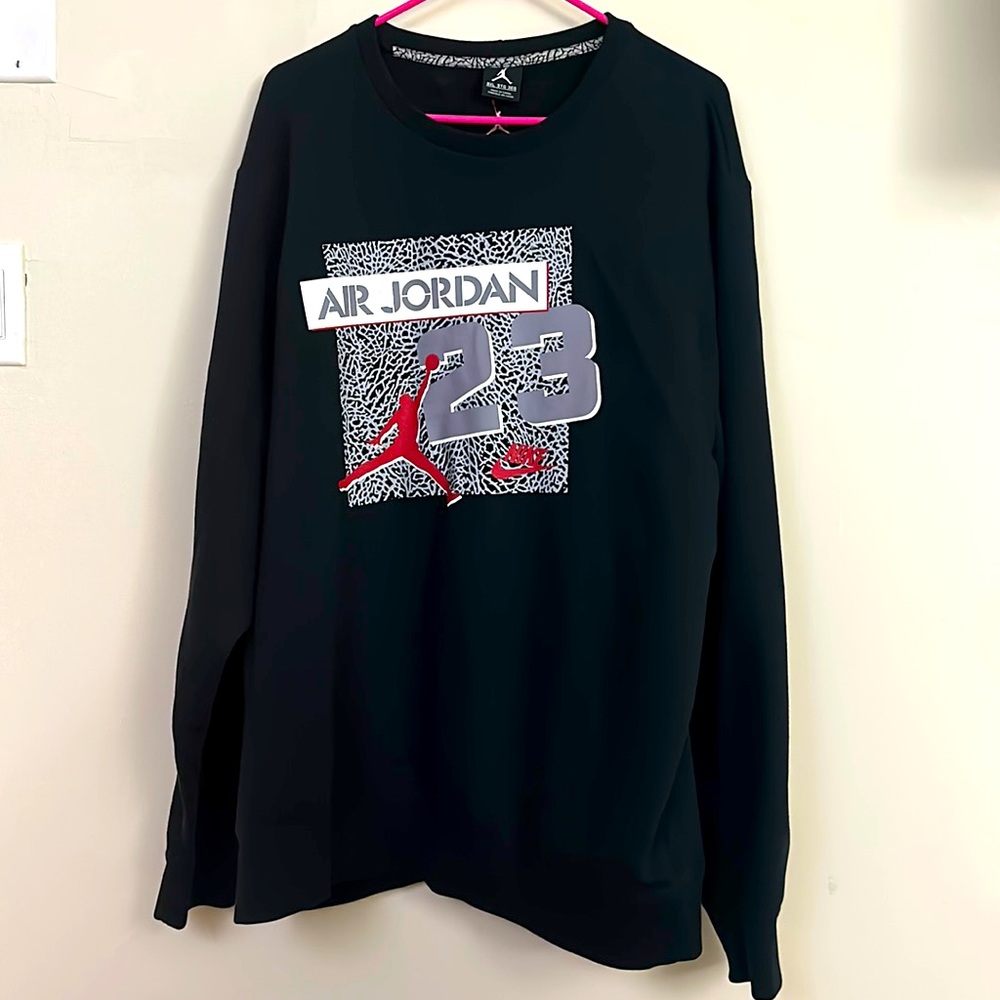 Jordan graphic sweater, black and red size 3X in men